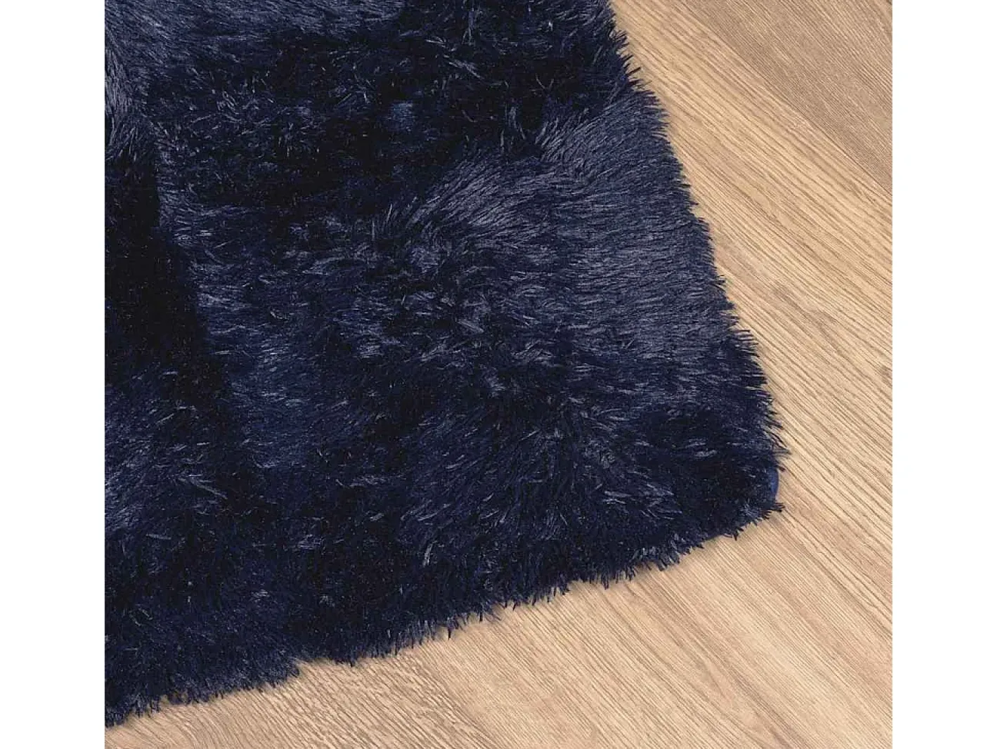 New Alfombra de pelo largo NAVARRA marino 160x160 cm Azul