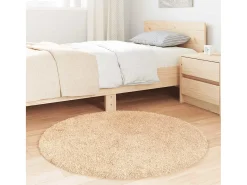 Clearance Alfombra de pelo largo NAVARRA 100x100 cm poliéster Beige