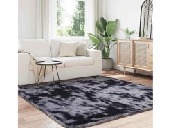 Alfombra de pelo largo NAVARRA oscuro 200x200 cm Gris