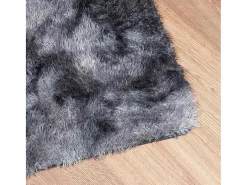 Alfombra de pelo largo NAVARRA oscuro 80x150 cm Gris