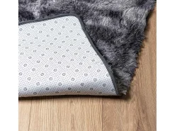 Alfombra De Cocina-Alfombra de pelo largo NAVARRA oscuro 240x340 cm Gris