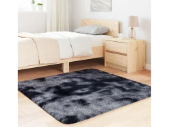 Alfombra de pelo largo NAVARRA oscuro 120x120 cm Gris