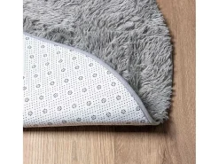 Alfombra de pelo largo NAVARRA claro 160x160 cm Gris
