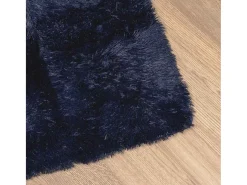 Clearance Alfombra de pelo largo NAVARRA marino 240x240 cm Azul