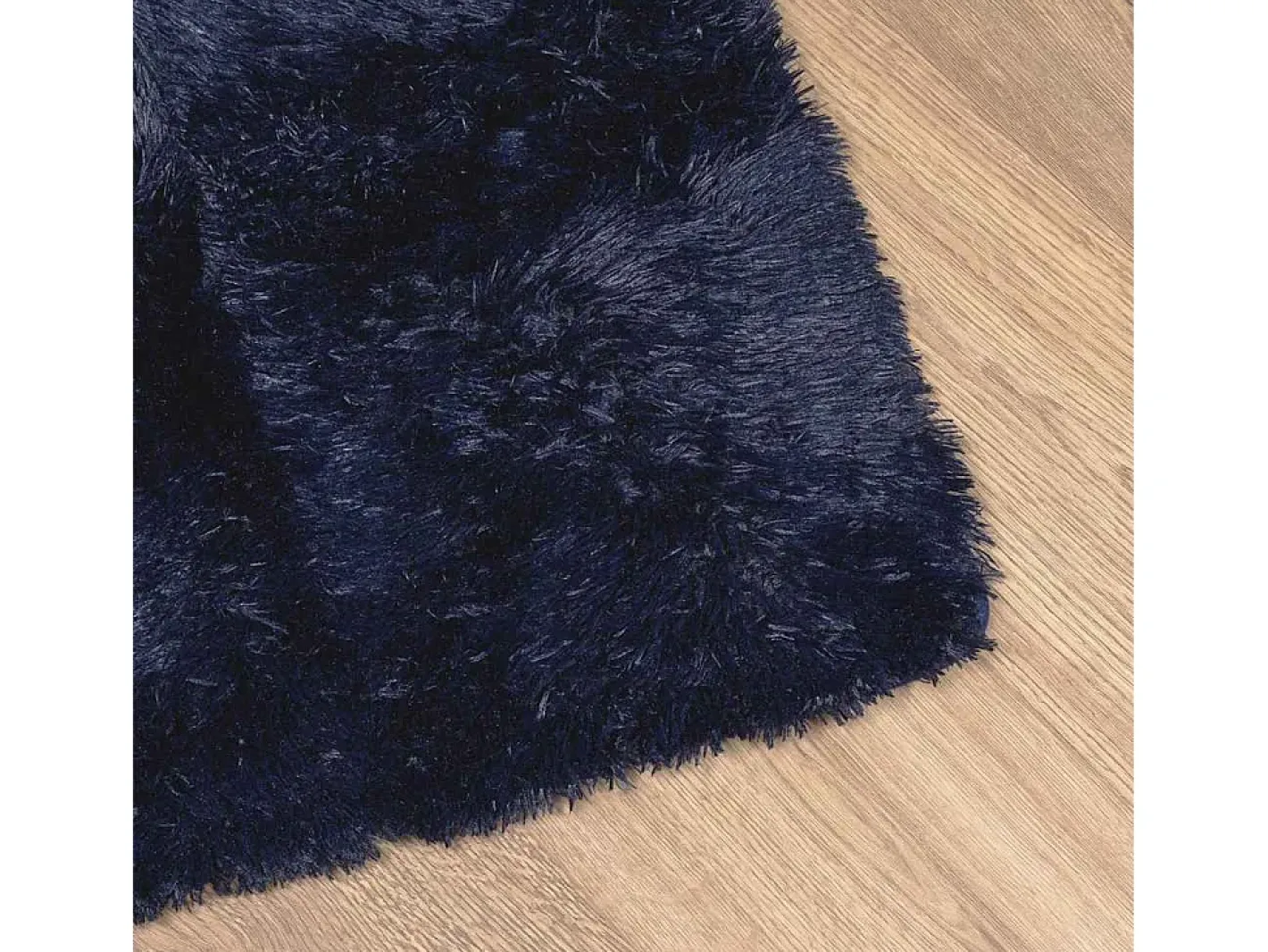 Clearance Alfombra de pelo largo NAVARRA marino 240x240 cm Azul
