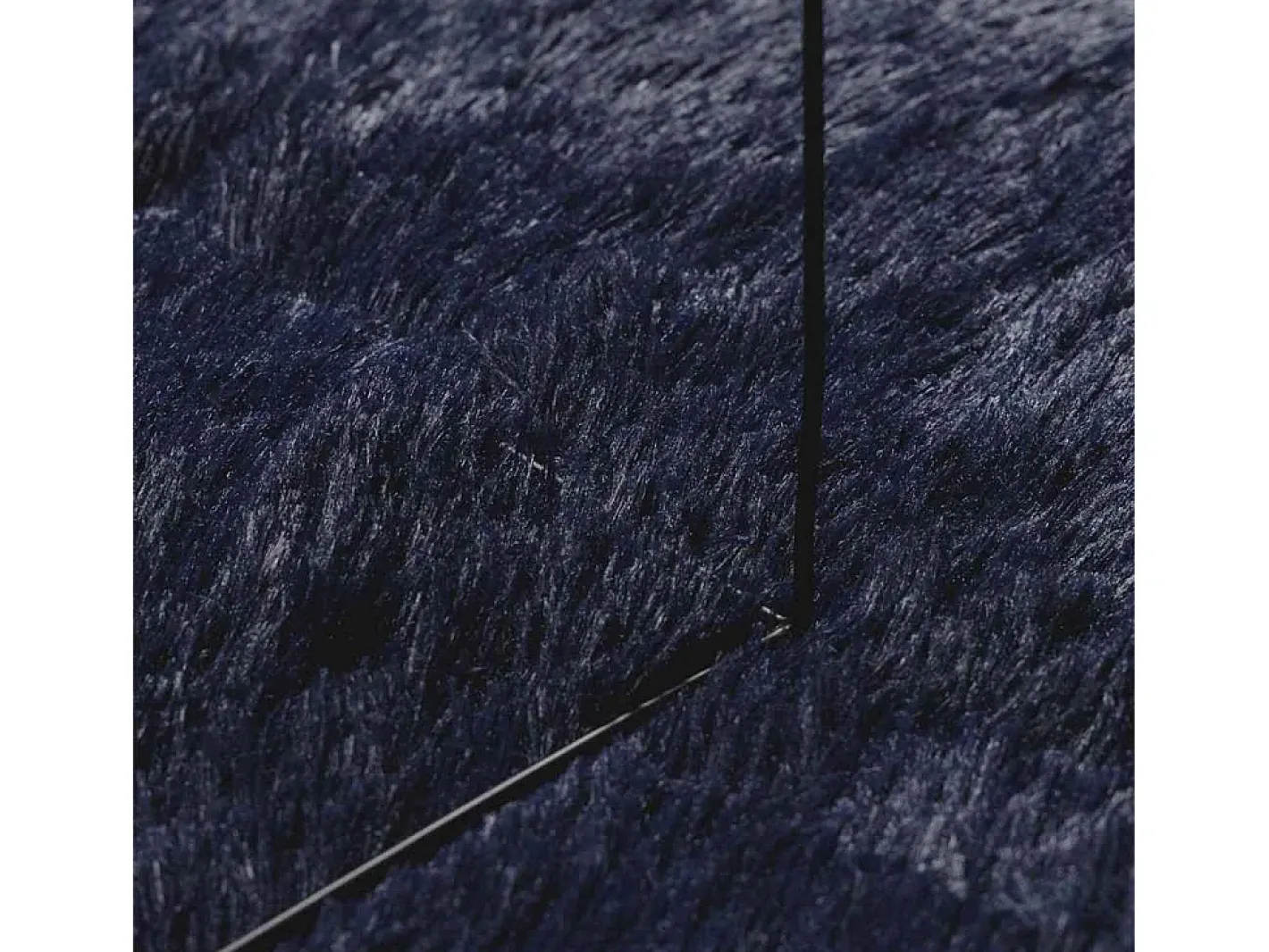 Clearance Alfombra de pelo largo NAVARRA marino 240x240 cm Azul