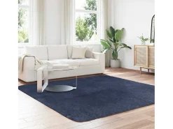 Clearance Alfombra de pelo largo NAVARRA marino 240x240 cm Azul