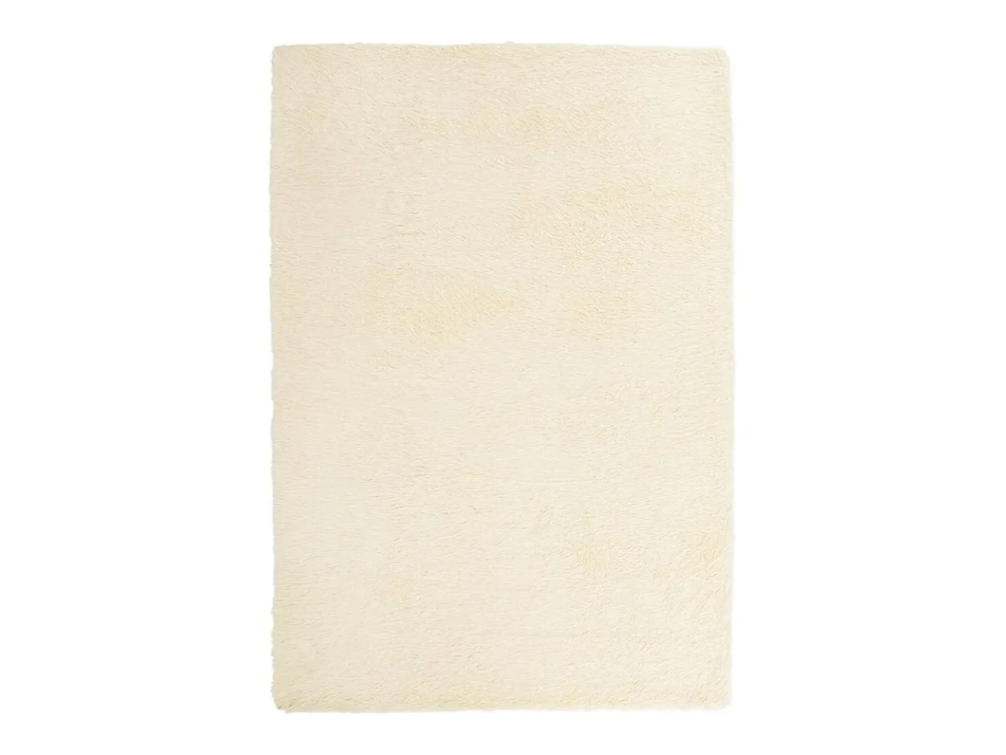 Alfombra De Salón-Alfombra de pelo largo NAVARRA crema 200x290 cm poliéster Blanco