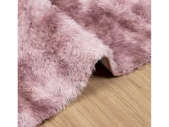 Alfombra De Cocina|Alfombra Redonda-Alfombra de pelo largo NAVARRA empolvado 160x160 cm Rosa