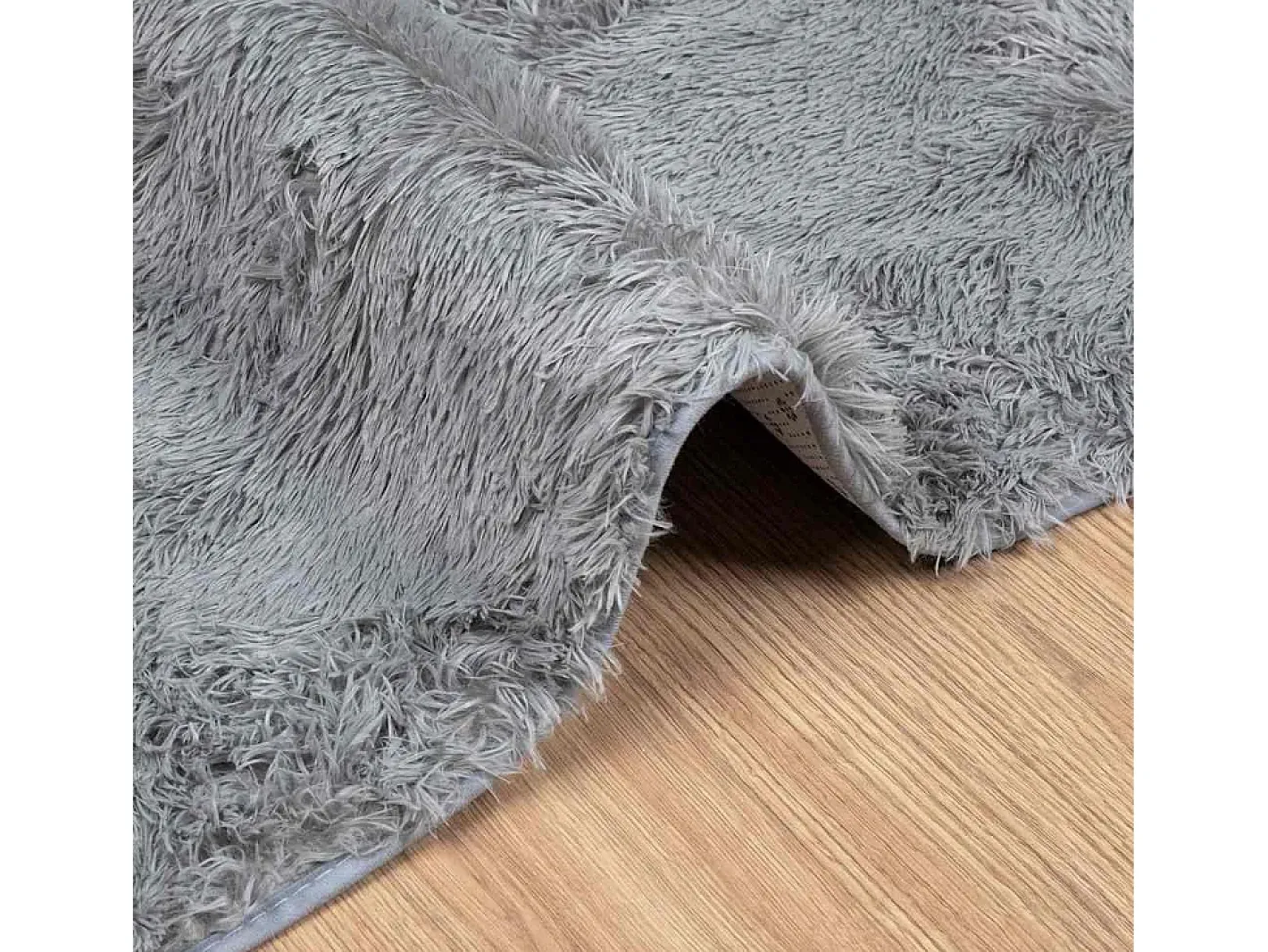 Alfombra De Cocina|Alfombra Redonda-Alfombra de pelo largo NAVARRA claro 160x160 cm Gris