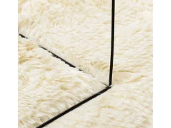 Alfombra de pelo largo NAVARRA crema 160x230 cm poliéster Blanco Outlet