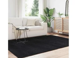 Online Alfombra de pelo largo negra NAVARRA 160x230 cm poliéster Negro