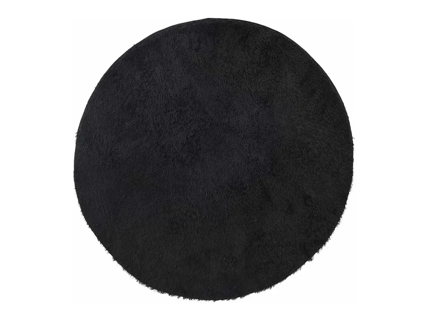 Online Alfombra de pelo largo negra NAVARRA 120x120 cm poliéster Negro