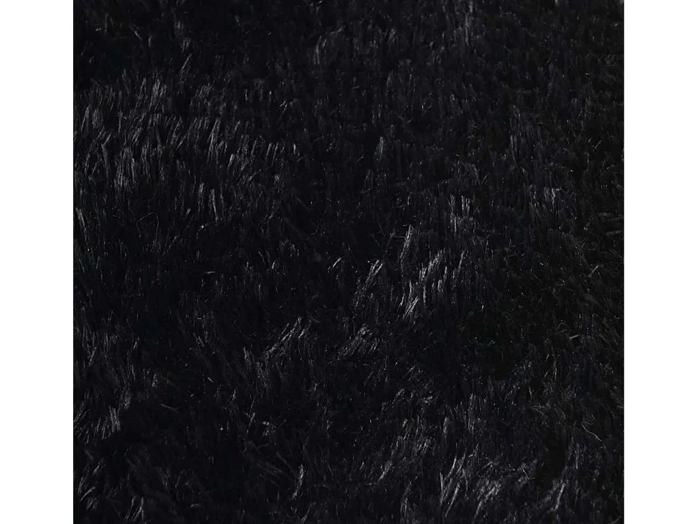 Online Alfombra de pelo largo negra NAVARRA 120x120 cm poliéster Negro
