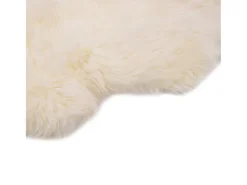 Best Clicnbuy Alfombra de piel de oveja 60x180 cm Blanco