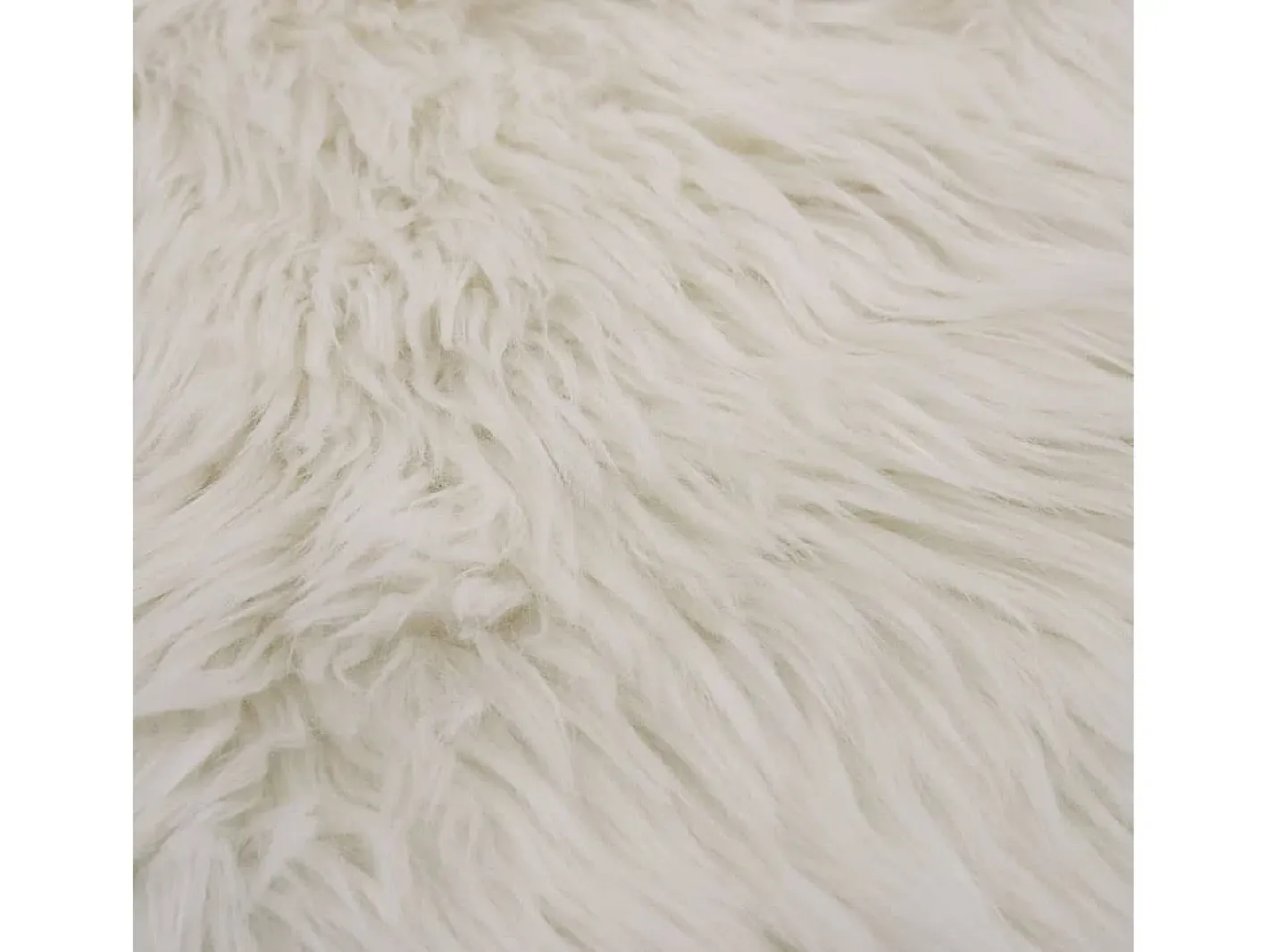 Alfombra De Salón-Alfombra de piel de oveja sintética 60x90 cm ES401452 Blanco