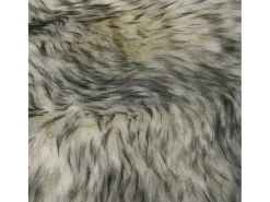 New Clicnbuy Alfombra de piel de oveja mezcla de oscuro 60x90 cm Gris