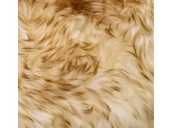Alfombra De Salón-Alfombra de piel de oveja mezcla de marrón 60x180 cm ES74802 Marru00f3n