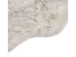 Clearance Clicnbuy Alfombra de piel de oveja sintética mezcla de 60x90 cm Gris