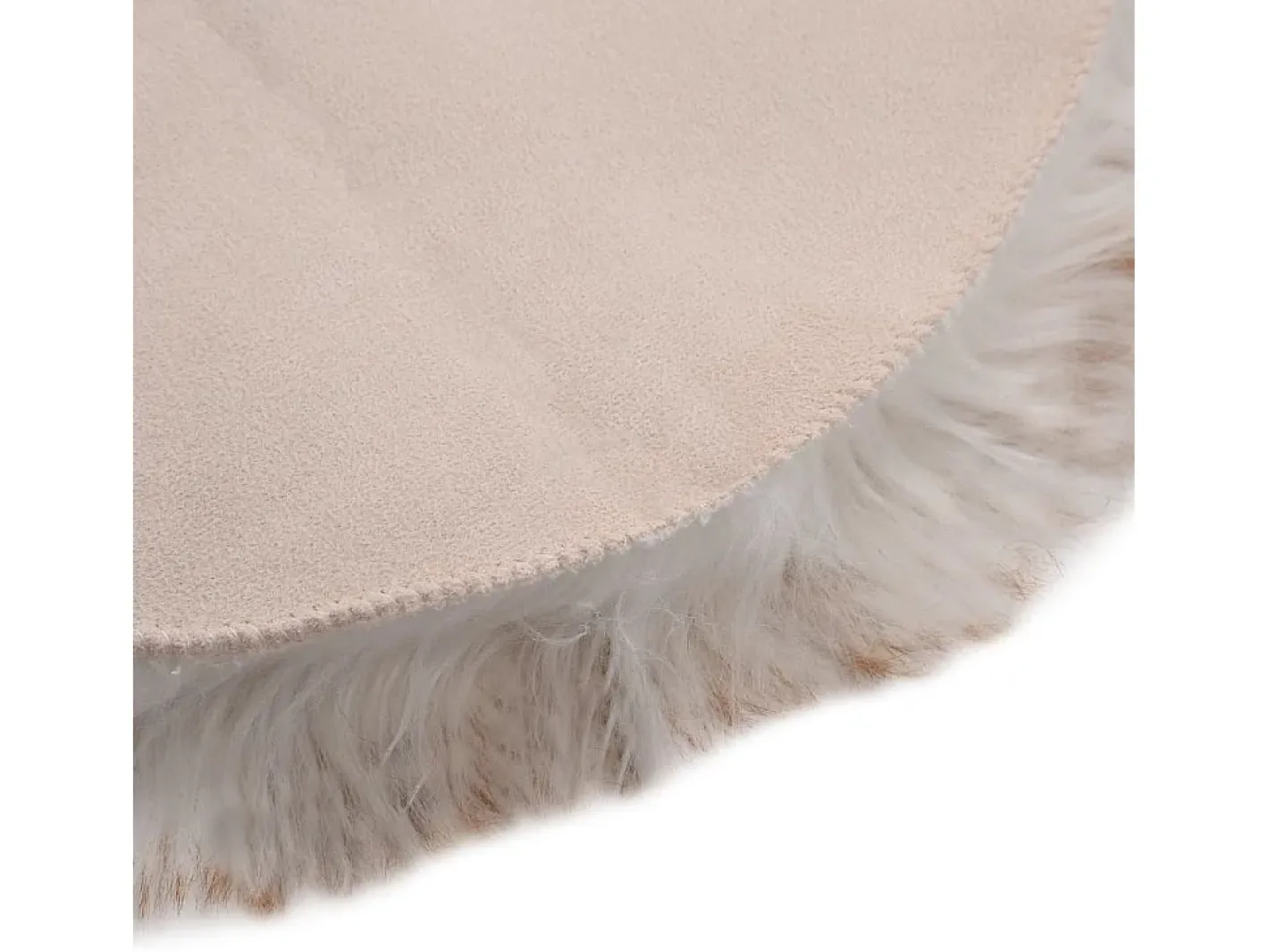 Clearance Clicnbuy Alfombra de piel de oveja sintética mezcla de marrón 60x90 cm Marru00f3n