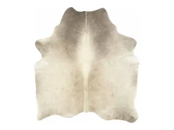 Alfombra de piel de vaca auténtica 150 x 170 cm Beige