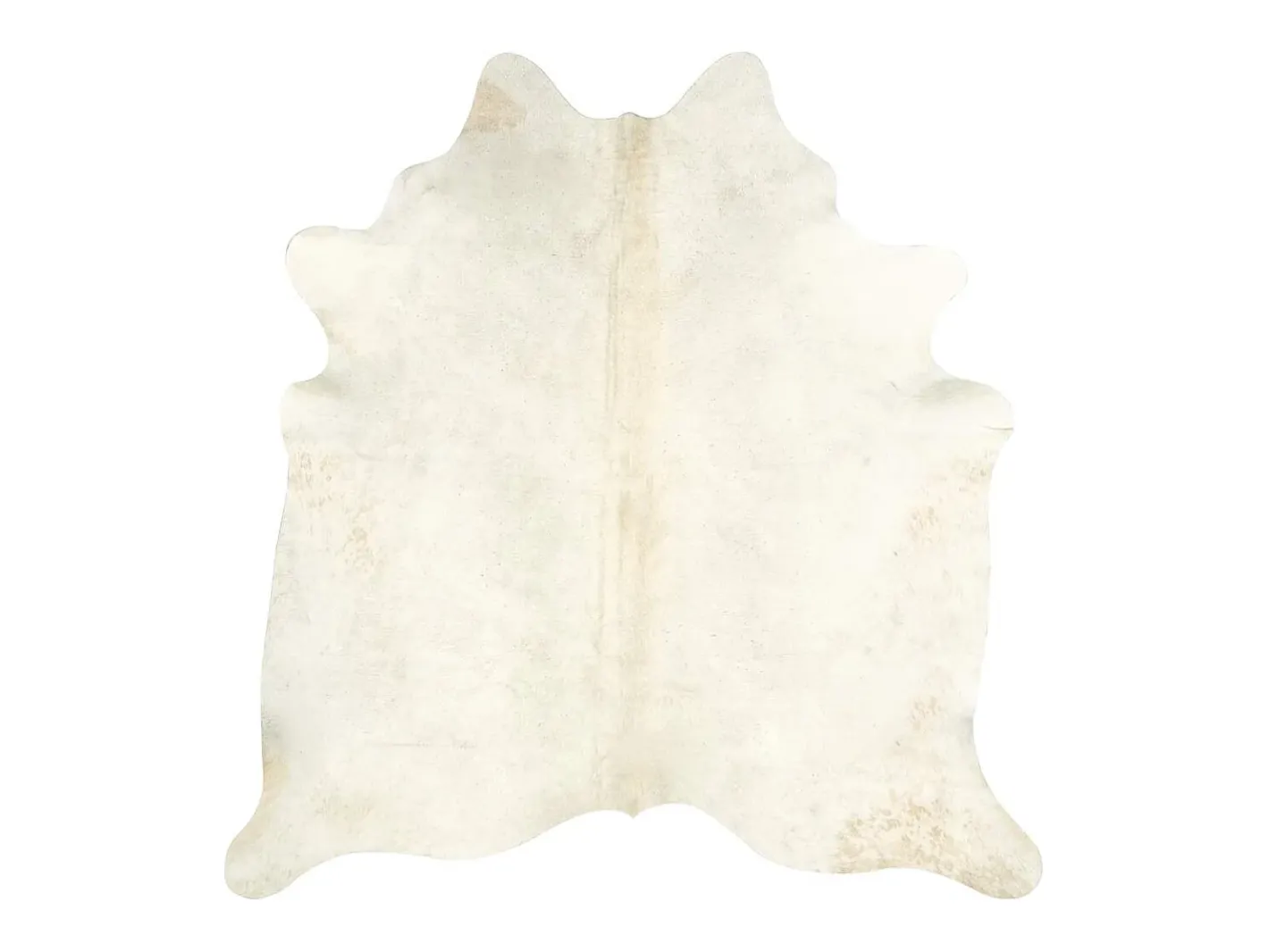 Alfombra de piel de vaca auténtica 150 x 170 cm Beige