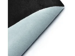 Discount Clicnbuy Alfombra de piel de vaca real y blanco 150x170 cm Negro
