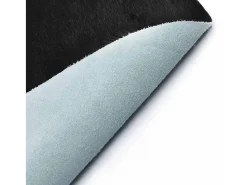 Alfombra de piel de vaca auténtica en blanco y negro 180x220 cm Multicolor