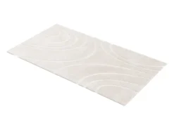 Online OZAIA Alfombra de piel sintética en relieve con patrones circulares, 120 x 160 cm, , PAOLISI Beige