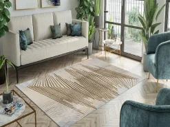 Housse De Rêve Alfombra de salón NOUR 300 x 400 cm - Oro Dorado Sale