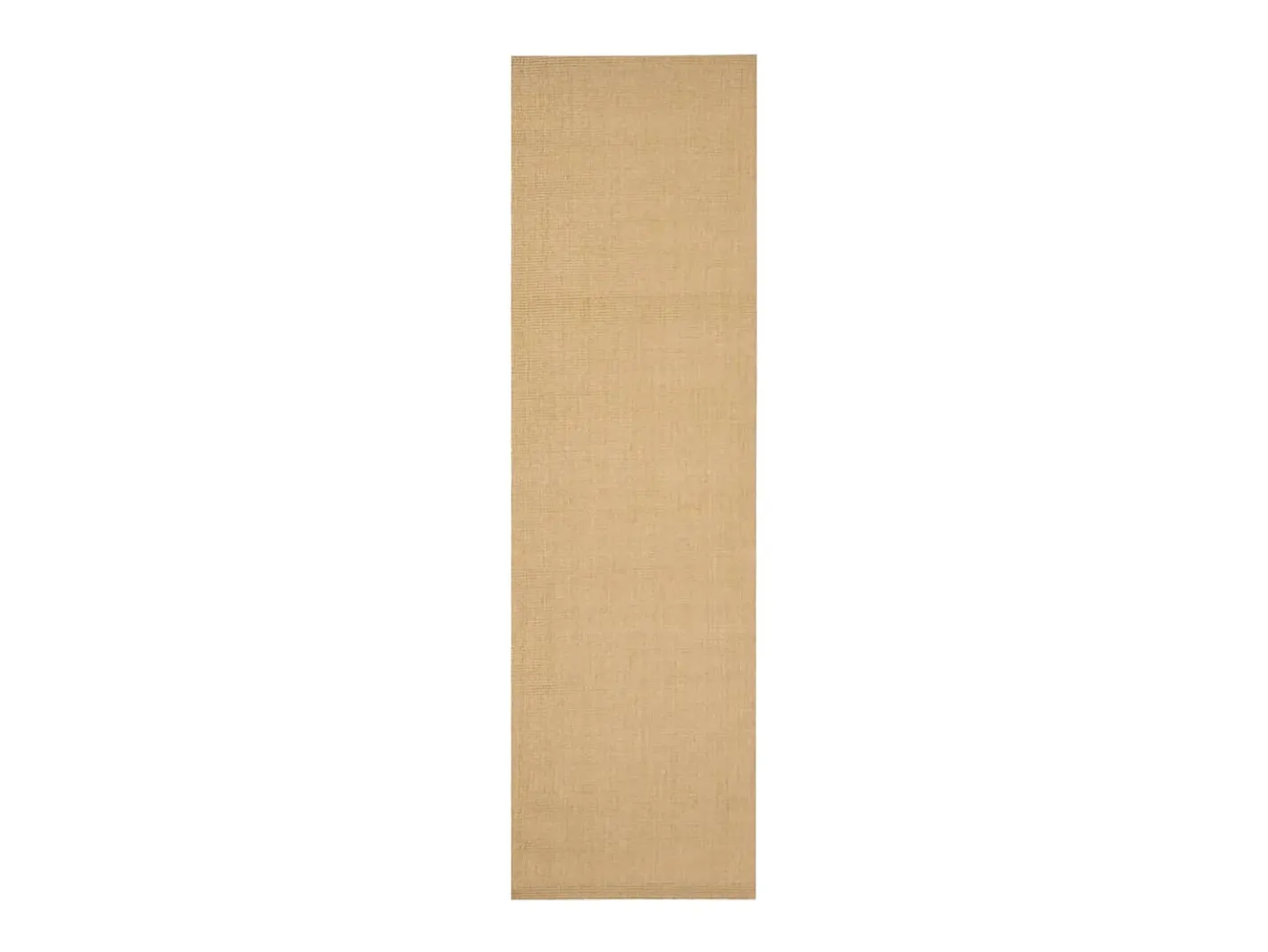 Alfombra de sisal natural 100x350 cm Marru00f3n Clearance