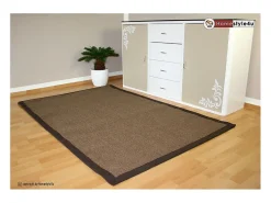Discount Alfombra de sisal 245x345 cm Marrón Marru00f3n