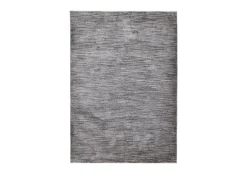 Alfombra De Salón-Alfombra de tejido plano con aspecto corto 60x130 cm oscuro Corduletta Gris