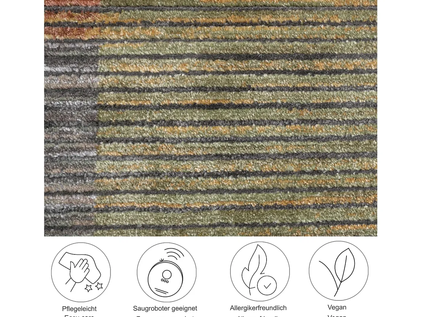 Hot Alfombra de tejido plano con aspecto de patchwork 40x60 cm Colorido Corduletta Multicolor