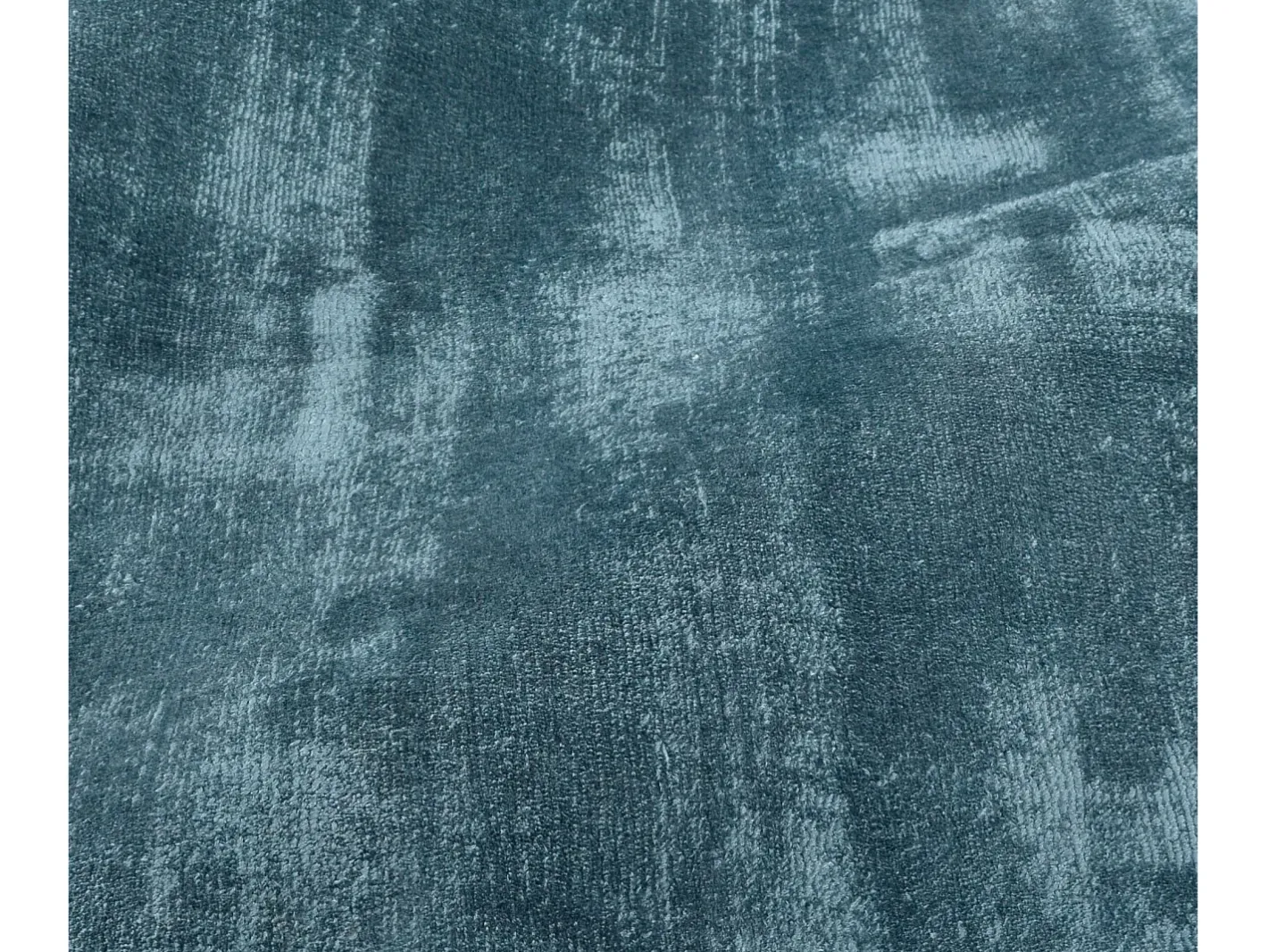 Alfombra de viscosa tejida a mano 140x200 cm Aqua Shine Azul