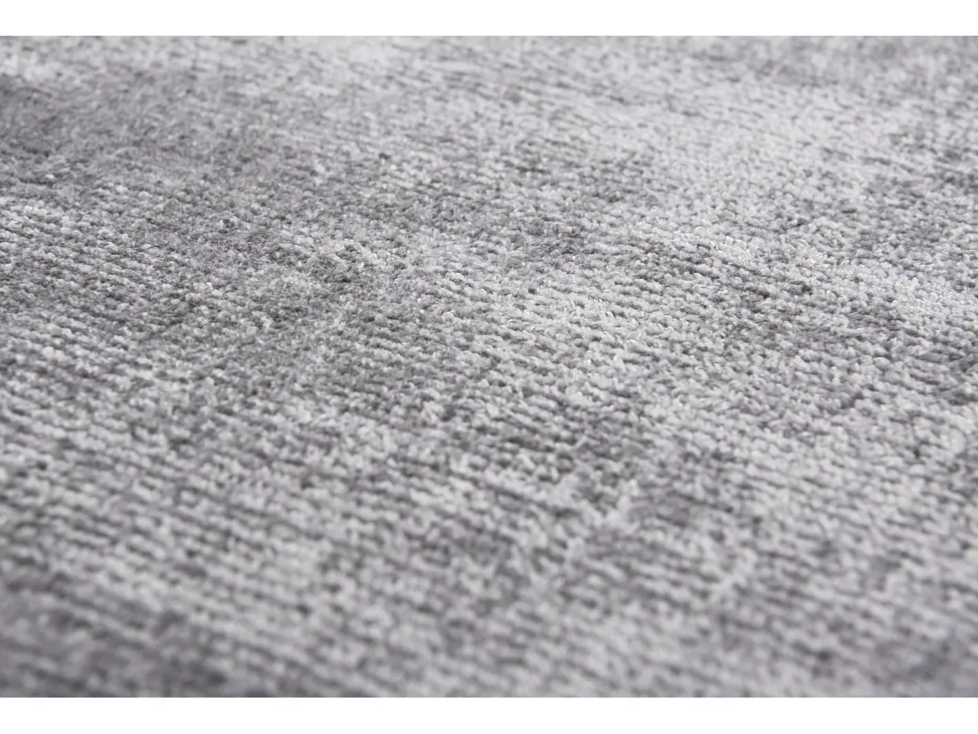 Alfombra De Salón-Alfombra de viscosa tejida a mano 250x350 cm Shine Gris