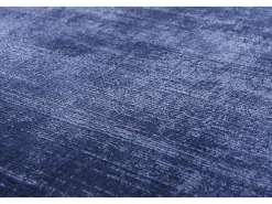Alfombra De Salón-Alfombra de viscosa tejida a mano 140x200 cm Shine Azul