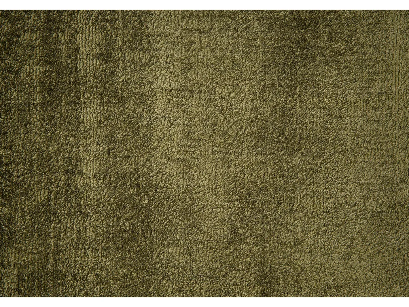 Clearance Alfombra de viscosa tejida a mano 250x350 cm musgo Shine Verde pino