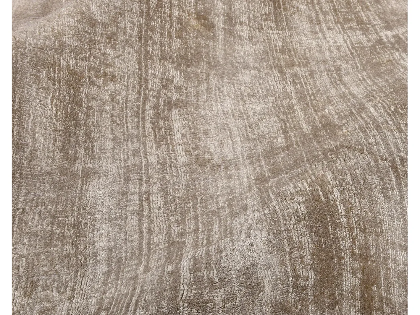 Alfombra De Salón-Alfombra de viscosa tejida a mano 160x230 cm Shine Beige