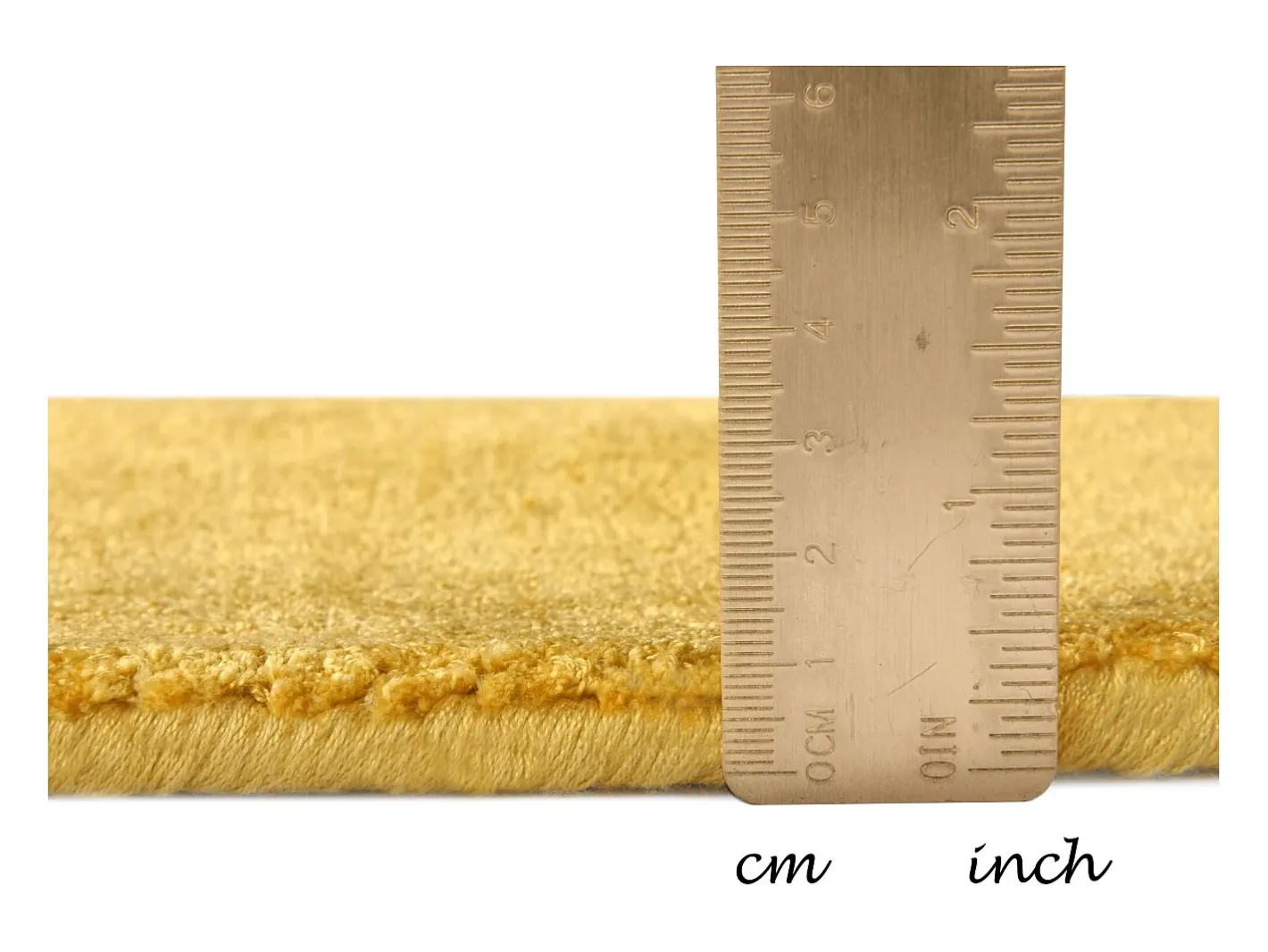 Alfombra De Salón-Alfombra de viscosa tejida a mano 50x80 cm Oro Shine Dorado