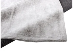 Alfombra de viscosa tejida a mano 250x300 cm Shine Gris Online