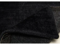Alfombra de viscosa tejida a mano 160x230 cm Shine Negro