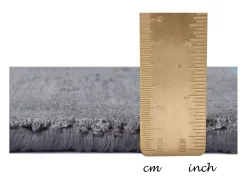 Alfombra de viscosa tejida a mano 65x135 cm Antracita Shine Gris antracita Online