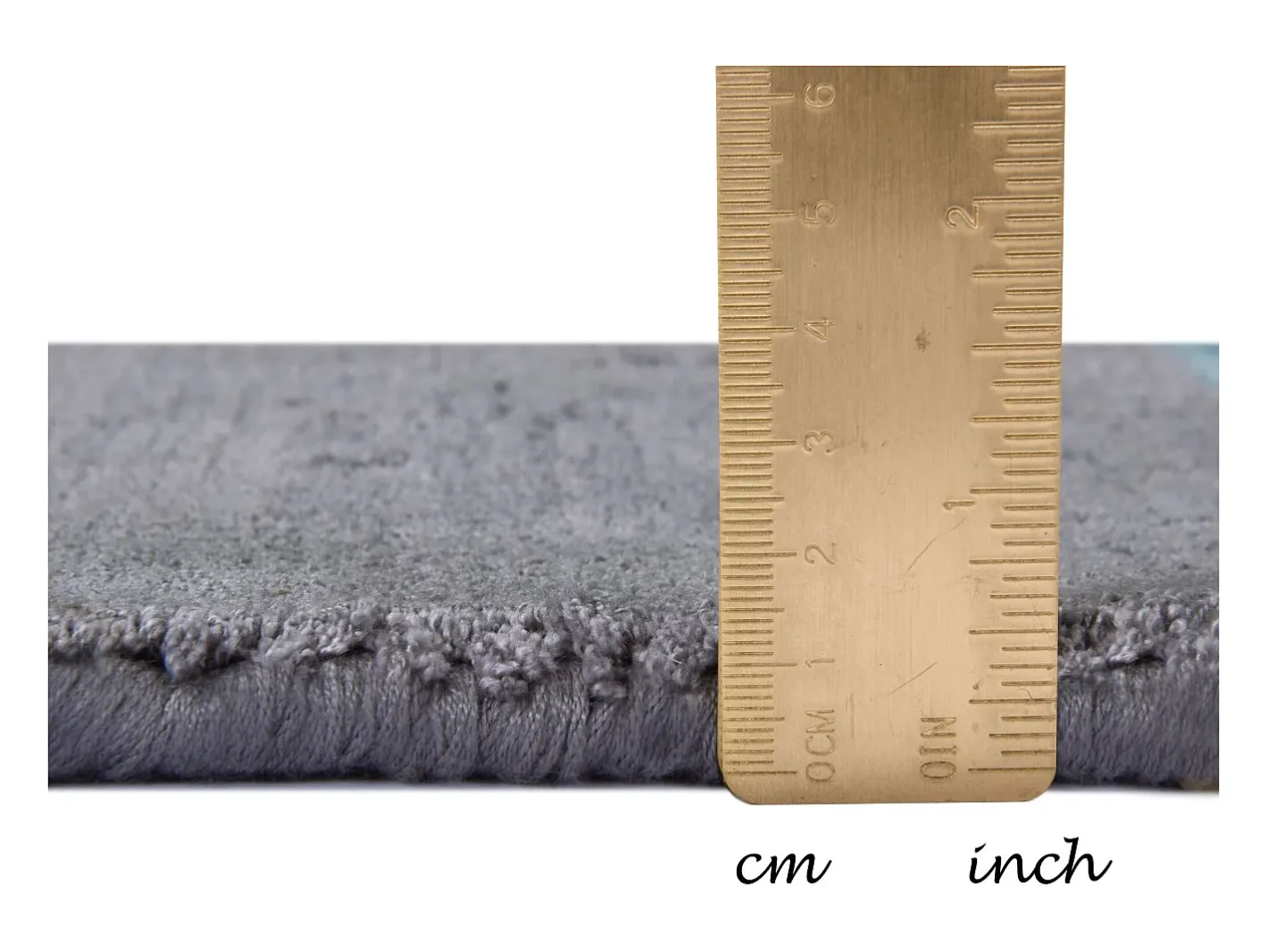 Alfombra de viscosa tejida a mano 65x135 cm Antracita Shine Gris antracita Online