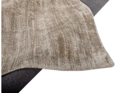 Alfombra de viscosa tejida a mano 85x155 cm Shine Beige