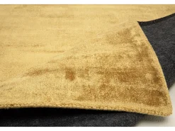 Alfombra de viscosa tejida a mano 140x200 cm lo Shine Camel