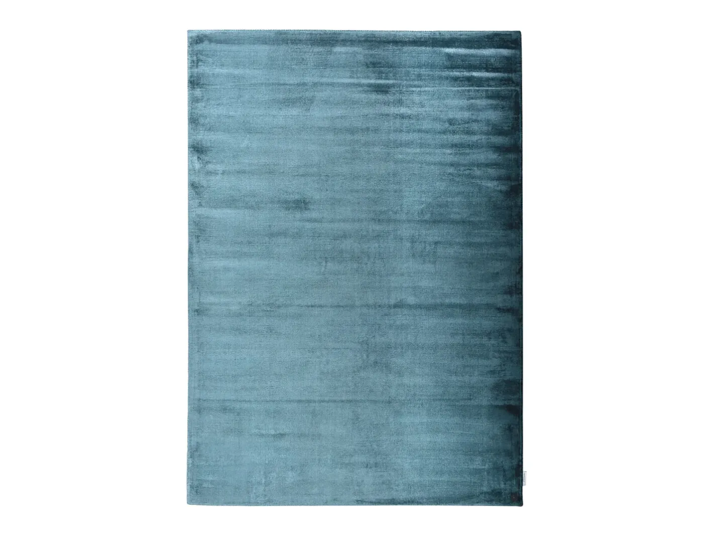 Alfombra de viscosa tejida a mano 85x155 cm Aqua Shine Azul New