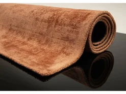 Online Alfombra de viscosa tejida a mano 160x230 cm Cobre Shine Cobrizo