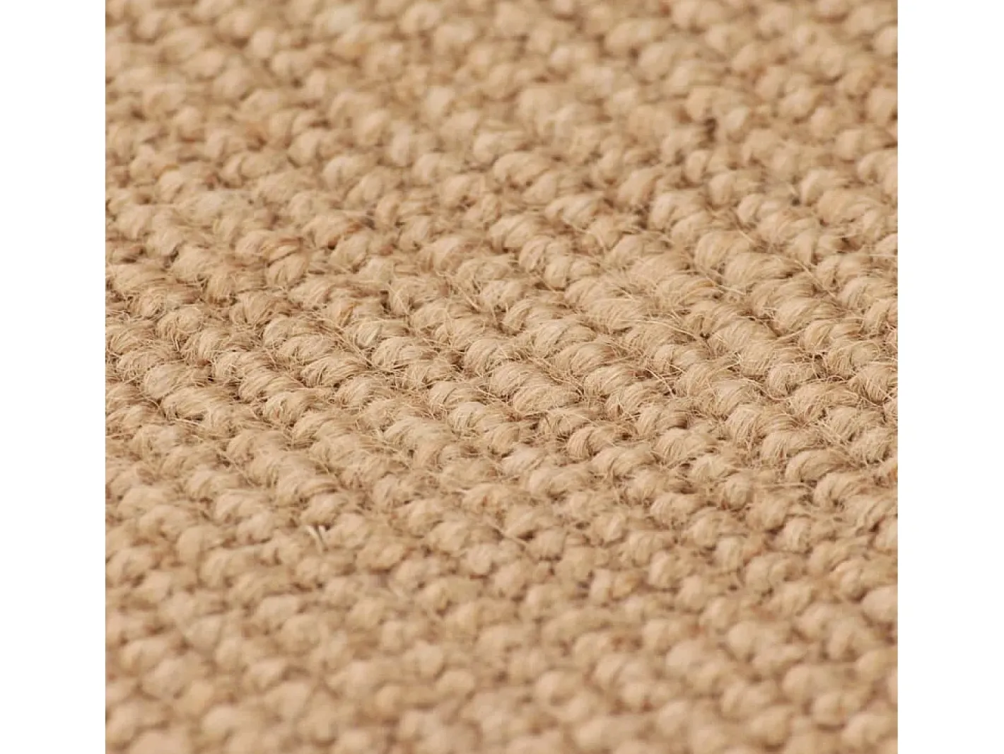 Clicnbuy Alfombra De Salón-Alfombra de yute con reverso de latex 140x200 cm natural Beige