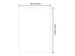 Alfombra De Cocina-Alfombra de yute con reverso de látex 160x230 cm Natural Beige